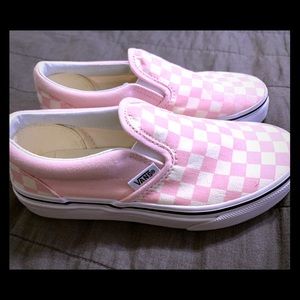 ❤️Vans little girls size 1.  pink checker❤️